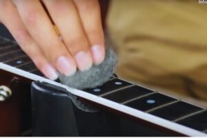 how to clean acoustic guitar fretboard